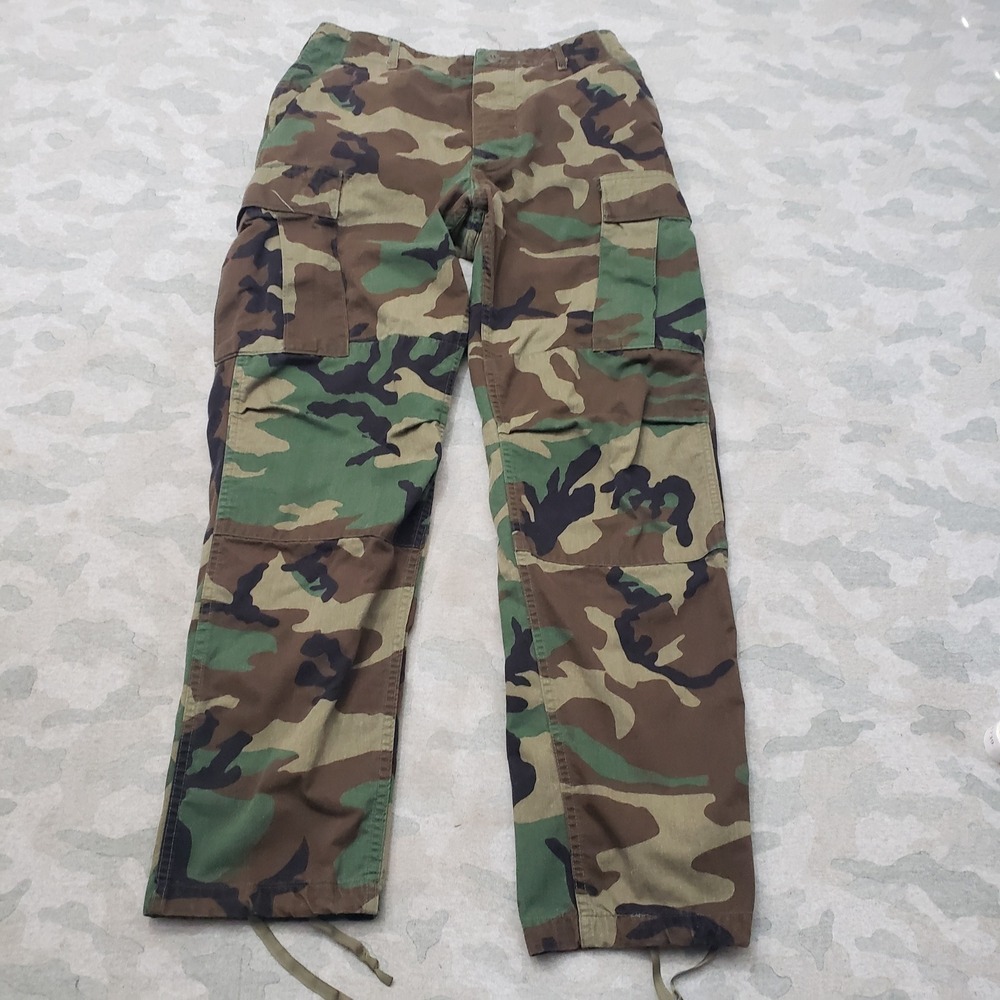 Propper Military Cargo Pants Mens Medium Green Camo Woodland Combat Trousers